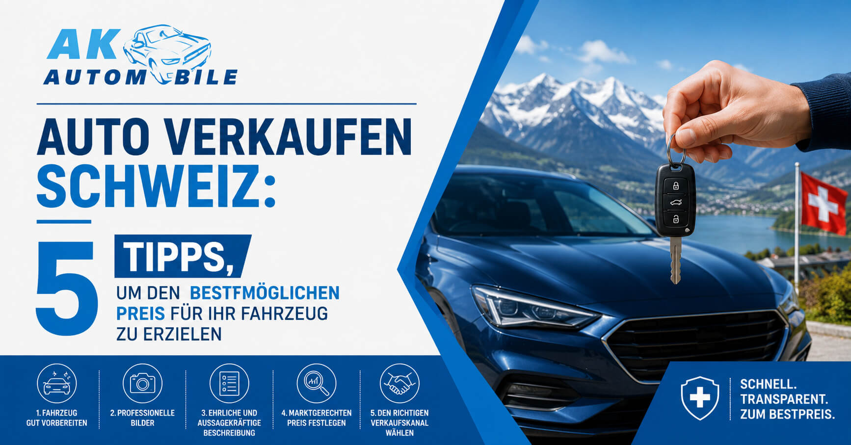 Auto verkaufen Schweiz: 5 Tipps, um den bestmöglichen Preis für Ihr Fahrzeug zu erzielen